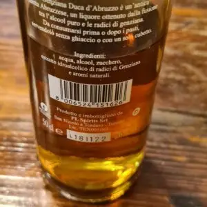 Bottiglia di Genziana